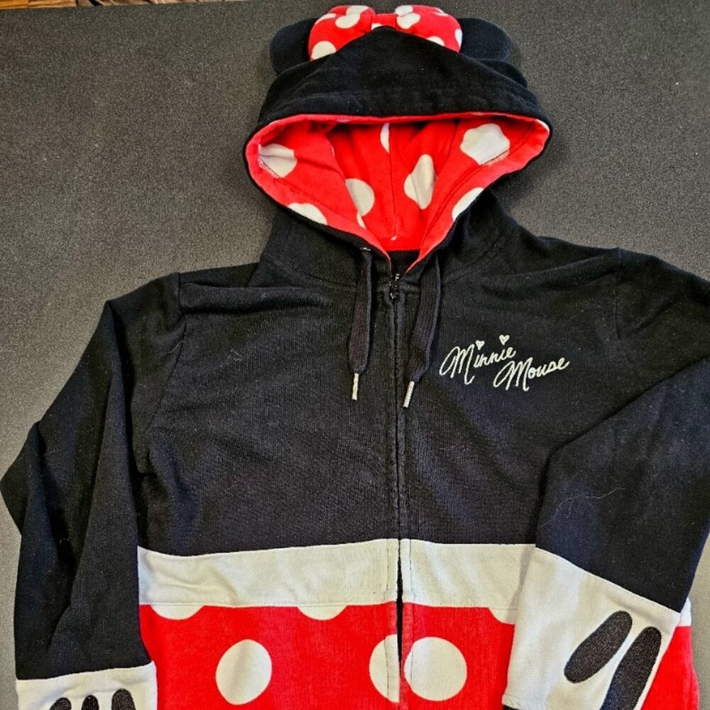 Disney Park Adult Minnie Mouse Hoodie with ears